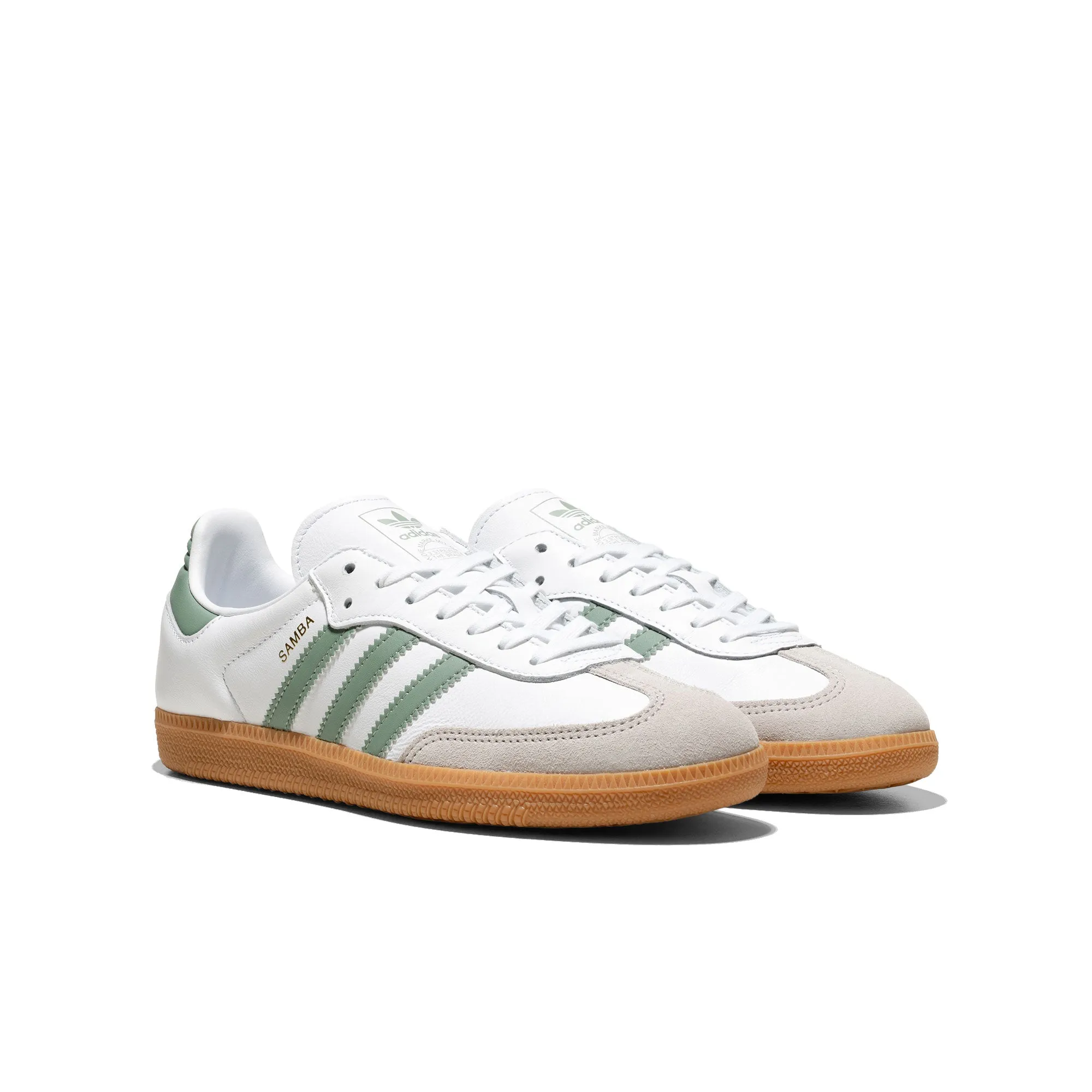 Form Fit Durable Walk Adidas Originals Samba OG J Ftwr White/Silver Green/Gum