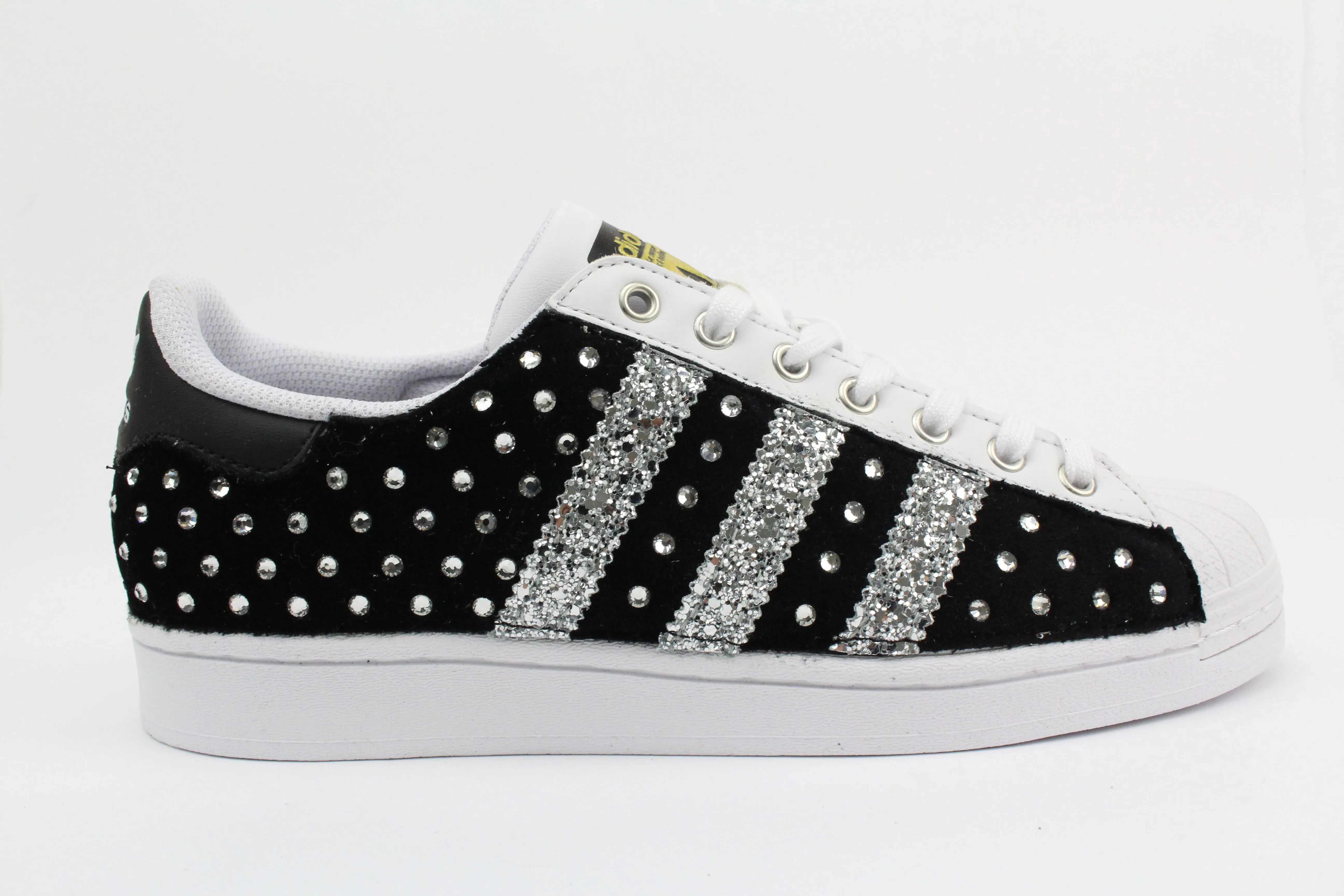 Street Scene Lightweight Mesh Adidas Superstar Black Camoscio & Strass Termo