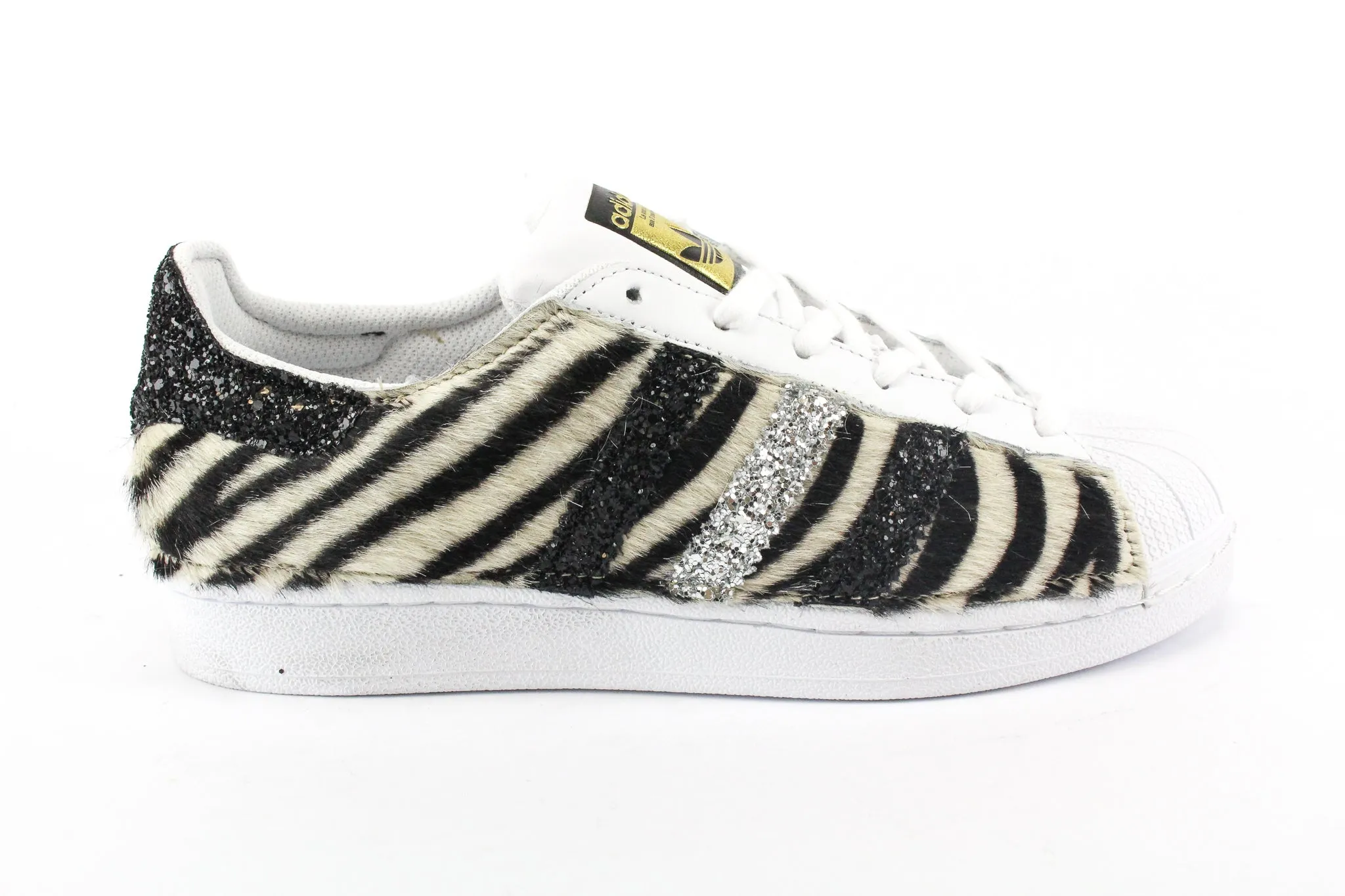 Heat Day Round Edge Adidas Superstar Total Zebrate & Glitter