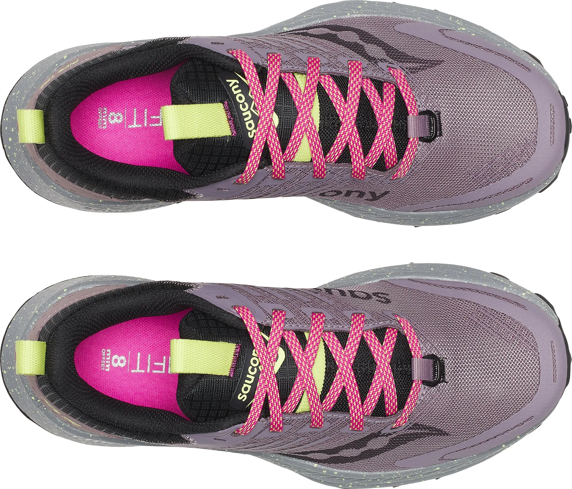 high - arch - feature shoes Saucony Ride TR2 Womens Trail Running Shoes - Purple