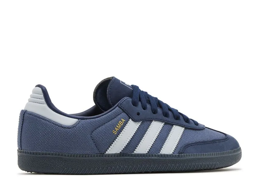 Adidas Samba OG Preloved Ink Halo Blue High Top Design