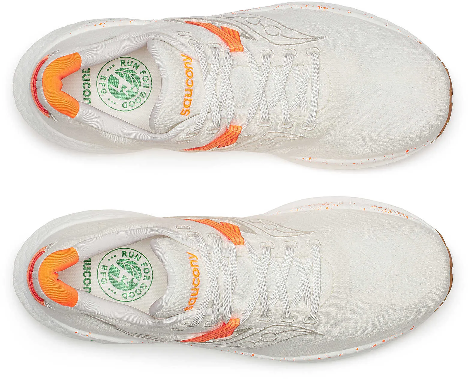 Saucony Triumph RFG Mens Running Shoes - White running in national tracks shoes Anti Odour Treatment