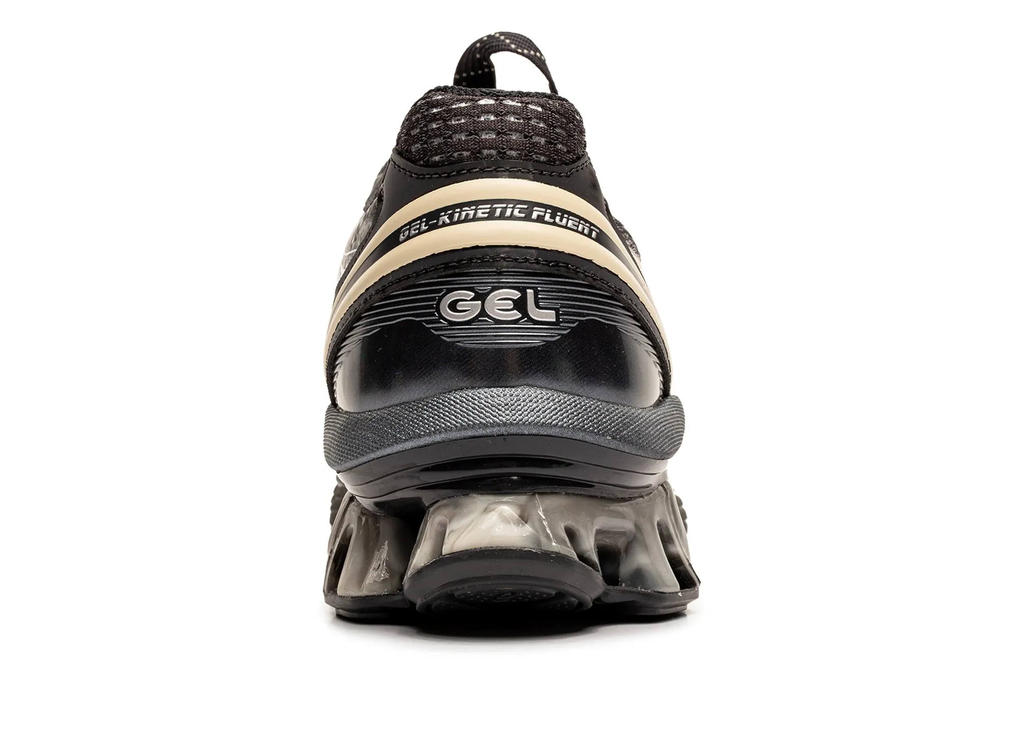 Asics US6-S Gel-Kinetic Fluent 'Black / Vanilla' Traction Lug Contoured Heel Padding