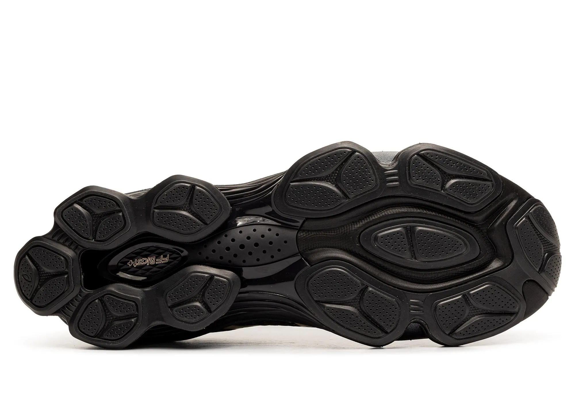 Asics US6-S Gel-Kinetic Fluent 'Black / Vanilla' textured shoes