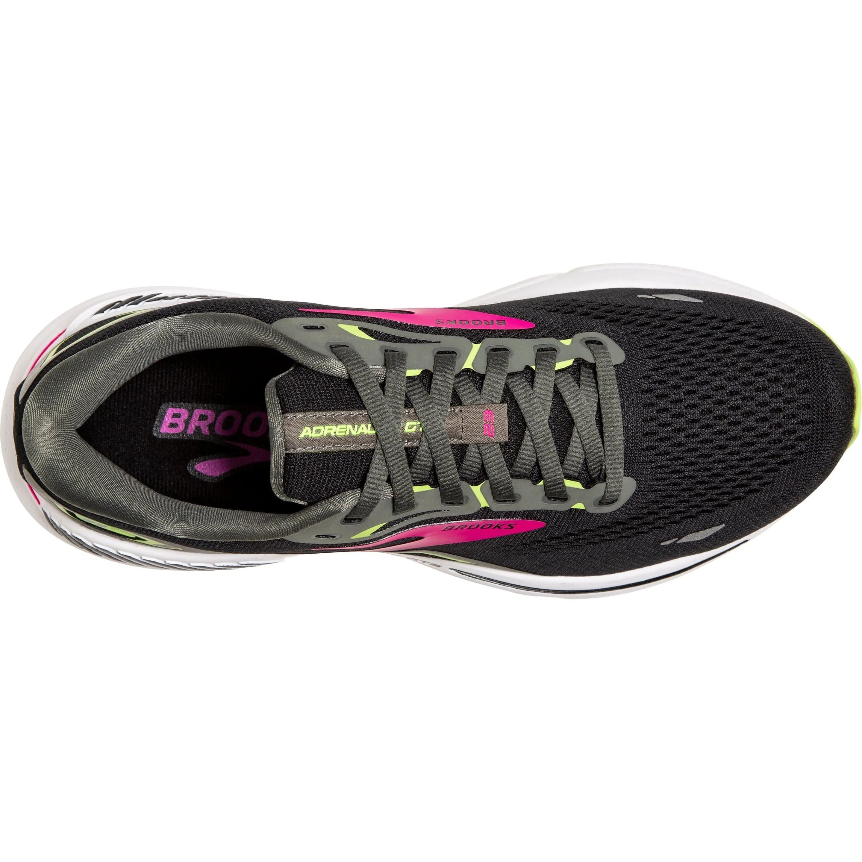 Comfort Heel Cup Enhanced Impact Protection Brooks Adrenaline GTS 23 WIDE FIT Womens Running Shoes - Black
