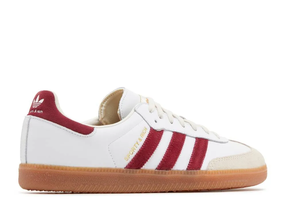 Smart Step Clean Vibe Adidas Samba OG Sporty & Rich White Core Burgundy
