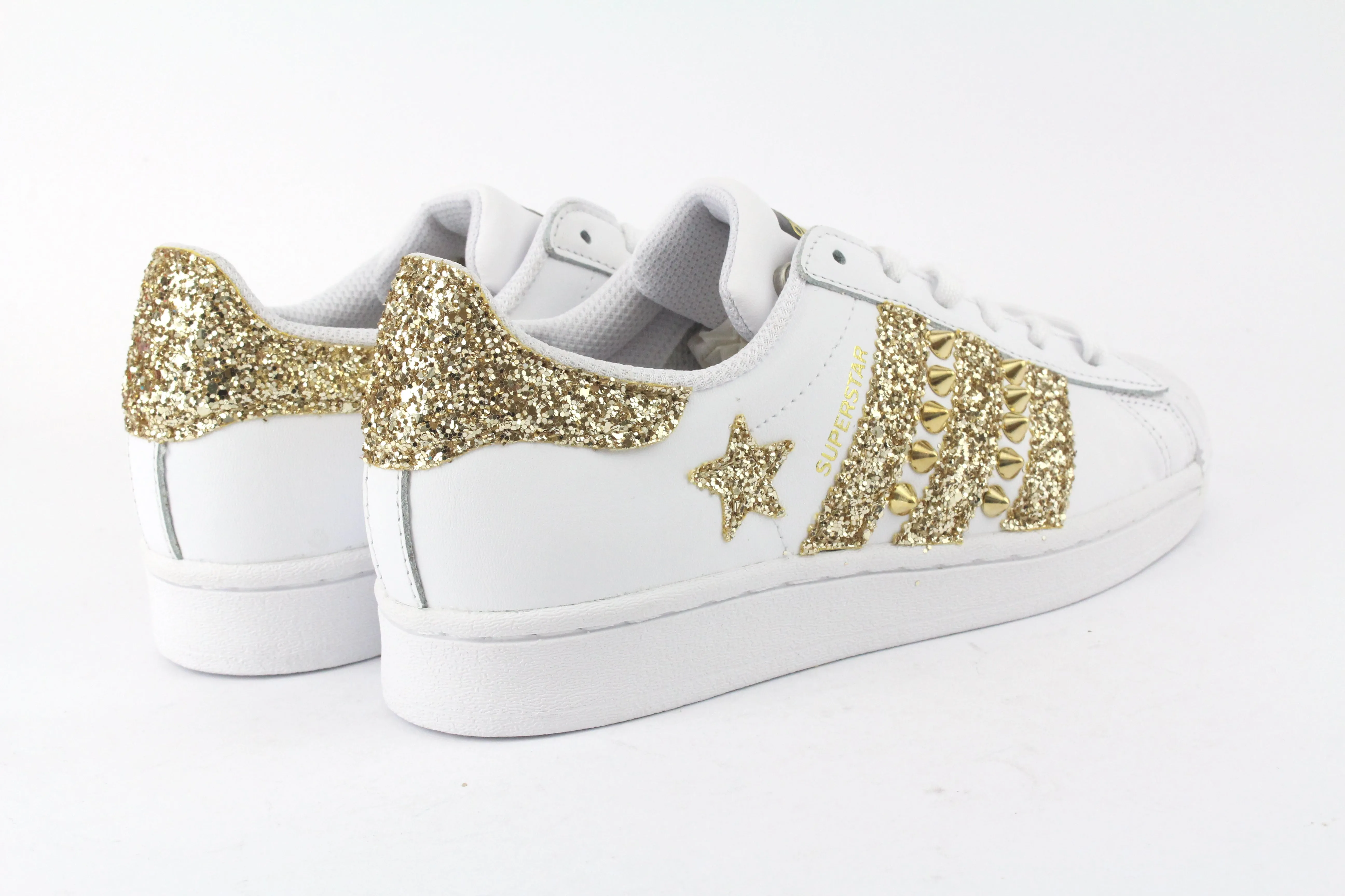 Lunch Pace boho vibe Adidas Superstar Glitter Gold Stella & Borchie
