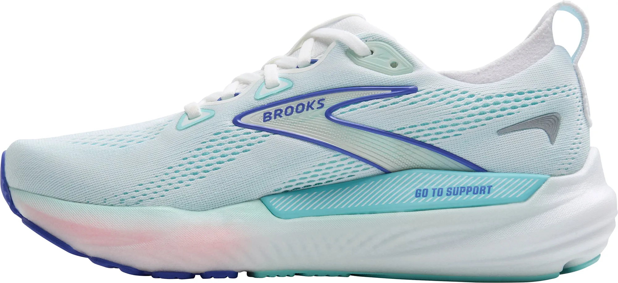 Brooks Glycerin GTS 22 Womens Running Shoes - Green Quick Lacing System