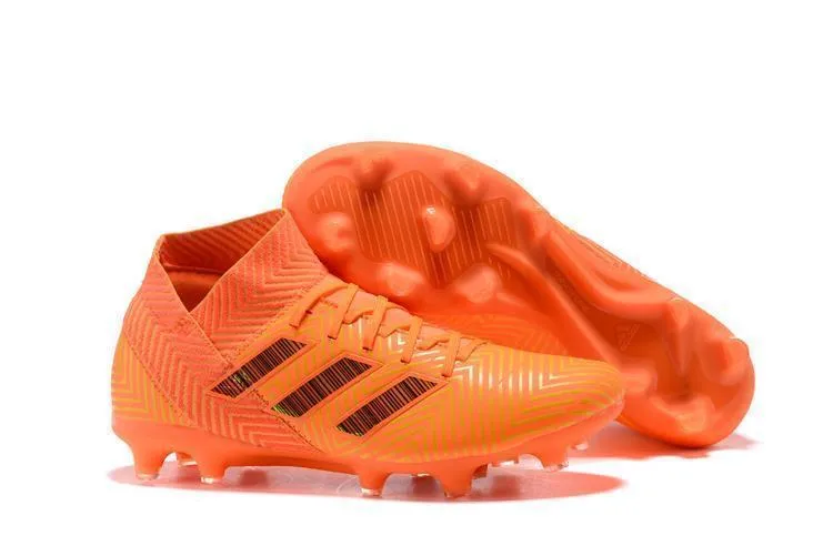 Optimal Control New Adidas Nemeziz 18.1 FG Soccer Cleats Shoes Orange Black