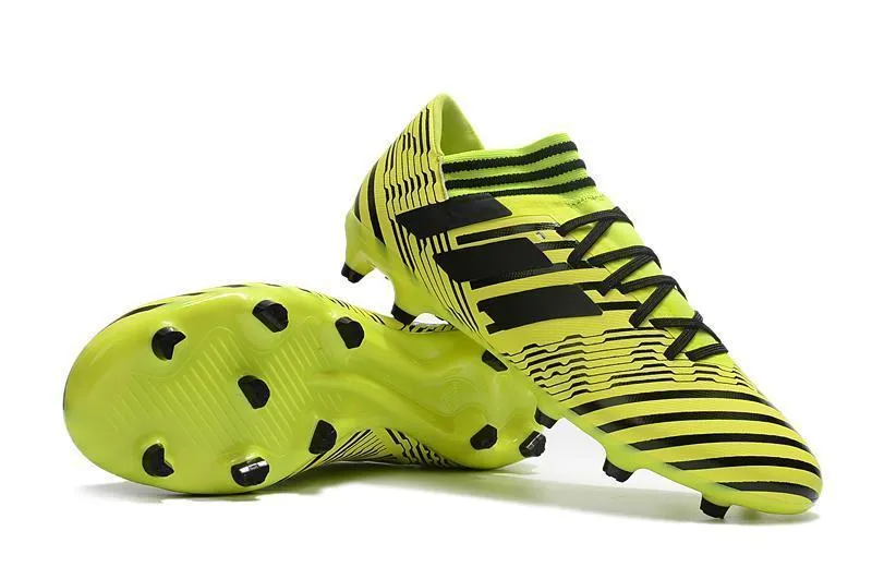 New Adidas Nemeziz Messi FG Soccer Cleats Shoes Yellow Black Supportive Fit