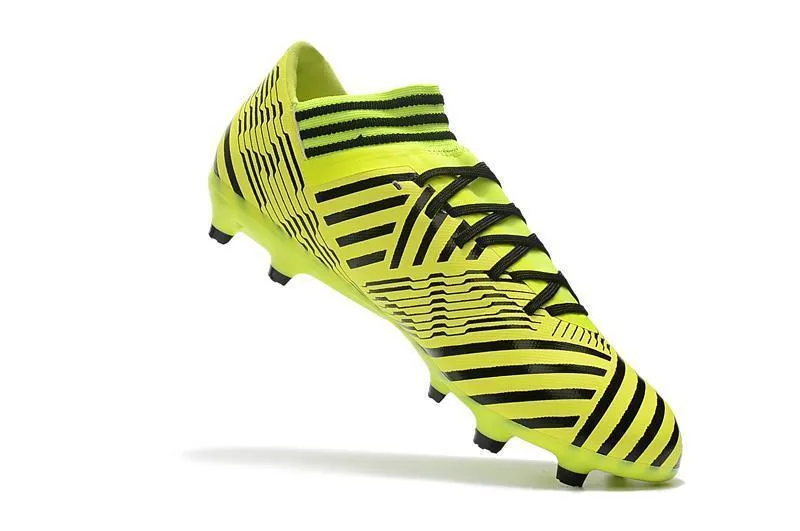 New Adidas Nemeziz Messi FG Soccer Cleats Shoes Yellow Black Responsive Frame Sport Flex