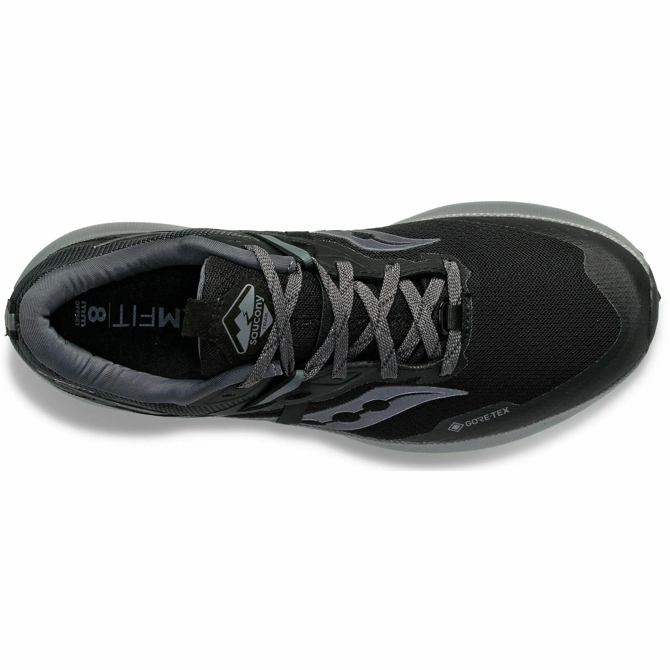 Saucony Ride 15 TR GORE-TEX Mens Trail Running Shoes - Black Shock Diffusion Plate