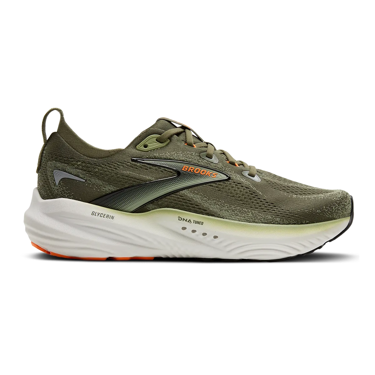 Reinforced - seams Brooks Glycerin 22 Dusty Olive - Tea - Orange