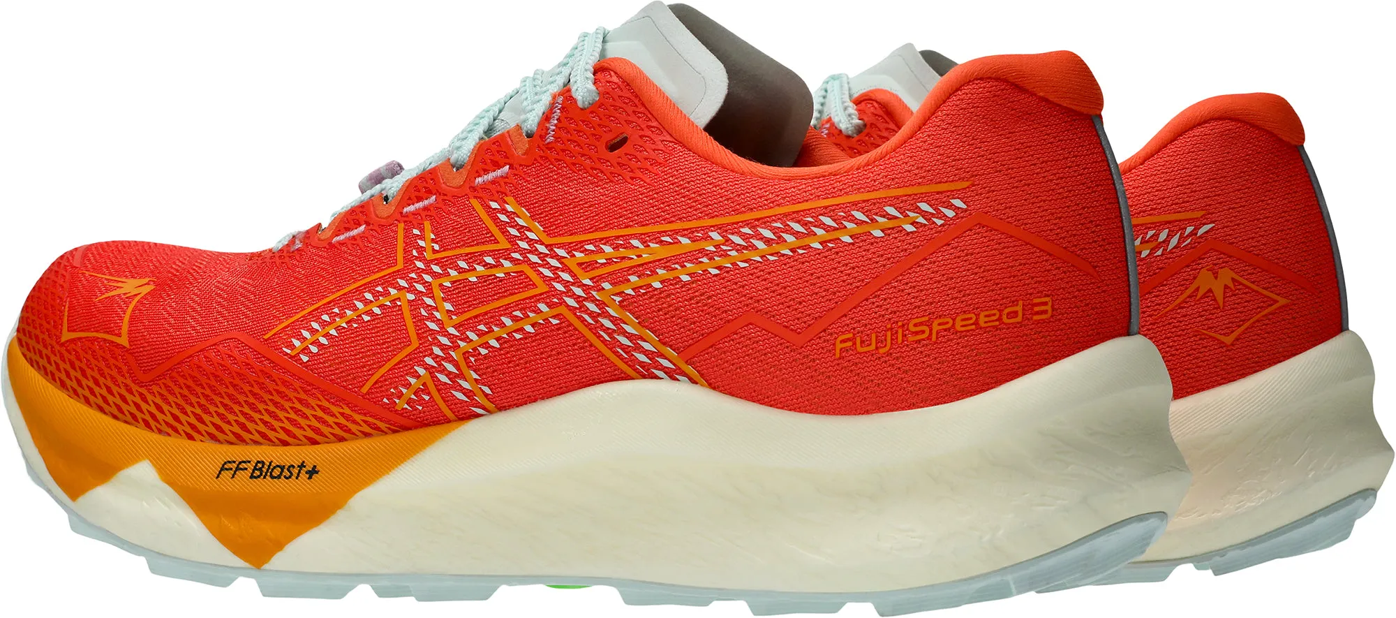 Asics FujiSpeed 3 Mens Trail Running Shoes - Red Pressure Distribution System