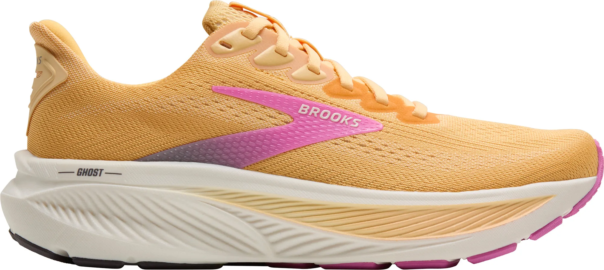 Thermoplastic Reinforcement yoga practitioners' shoes Brooks Ghost 17 Womens Running Shoes - Orange