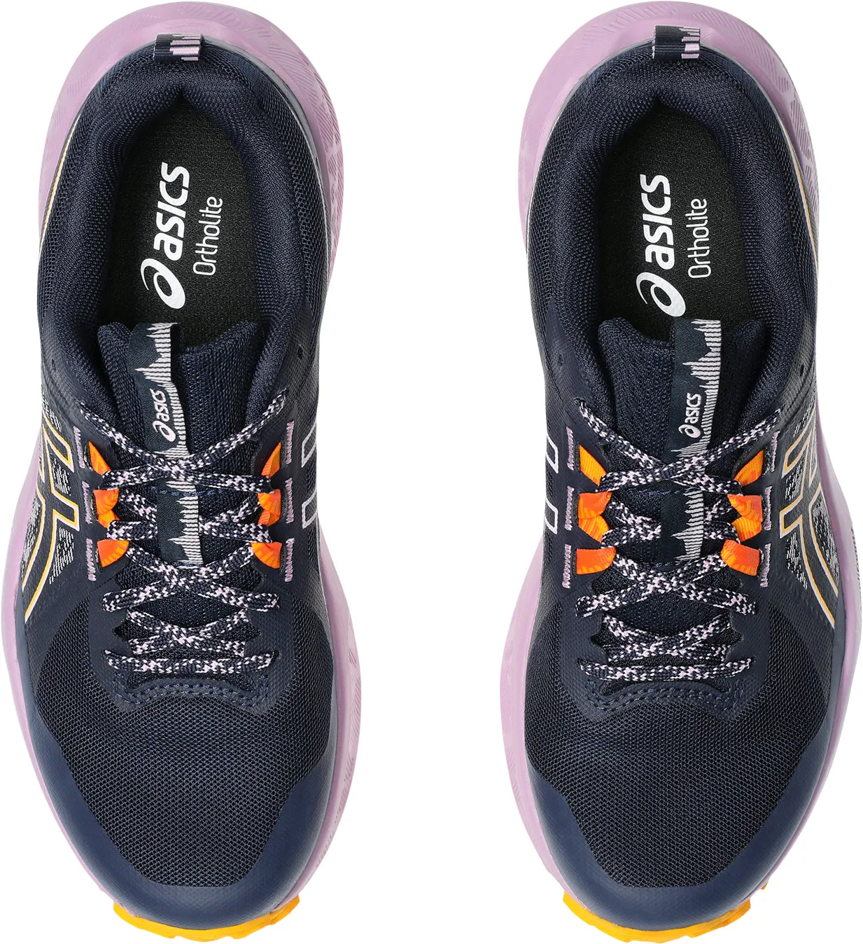 Asics Gel Sonoma 8 Womens Trail Running Shoes - Blue running with a reflector