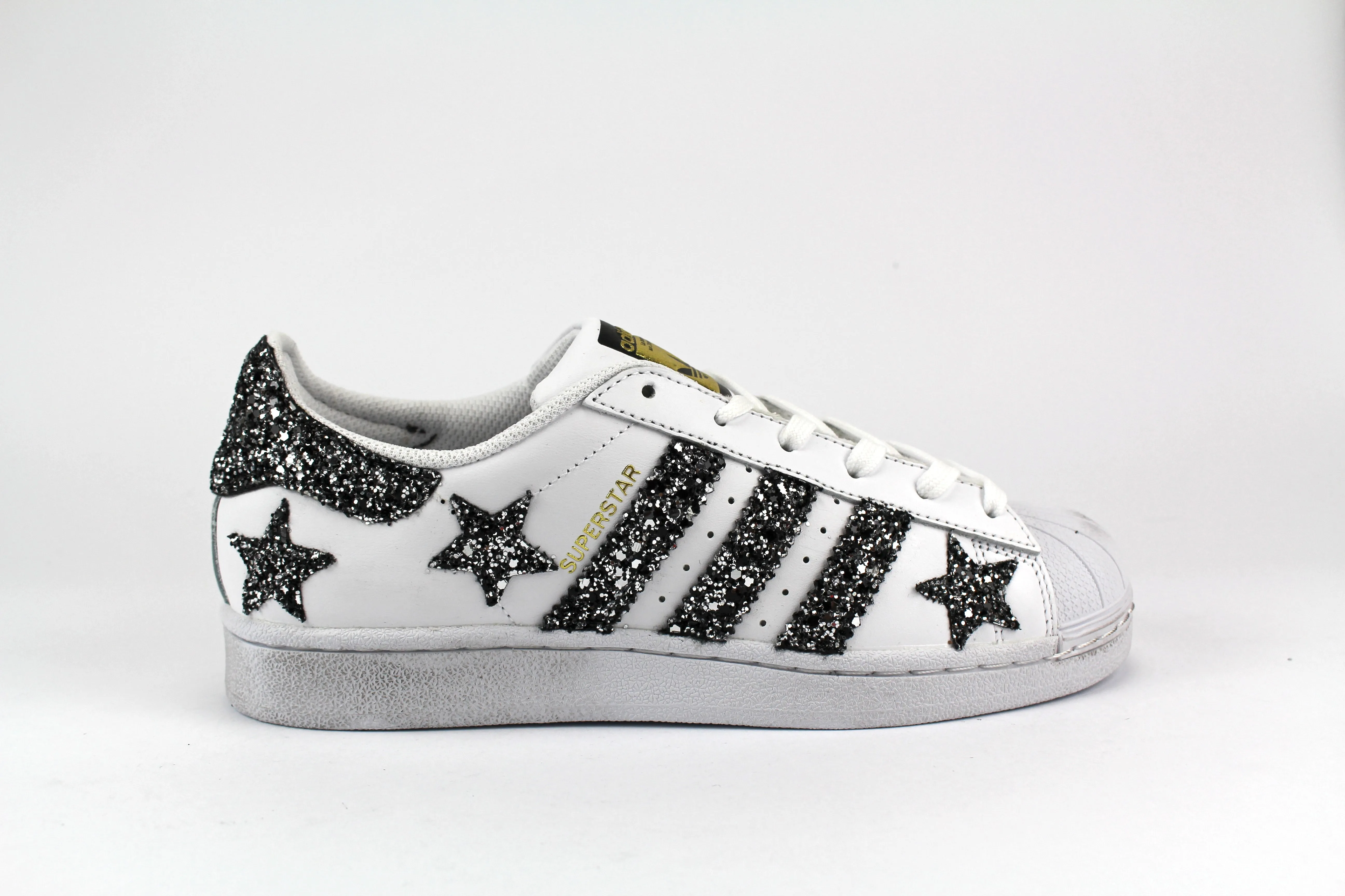 Shape Hold Neutral Colorway Adidas Superstar Stelle Glitter Black Silver