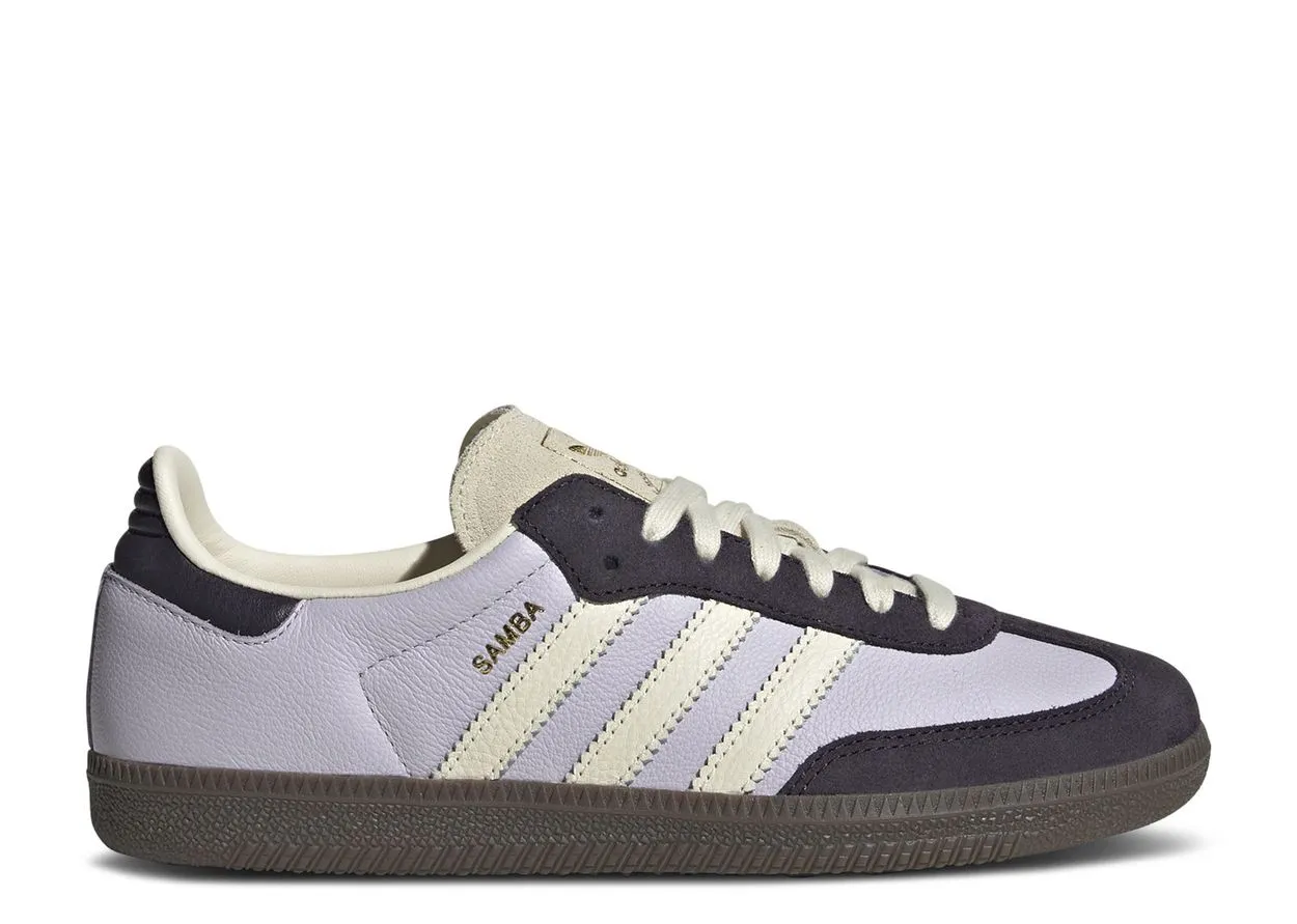 Adidas Samba OG Silver Dawn Aurora Black Spin Step River Hike