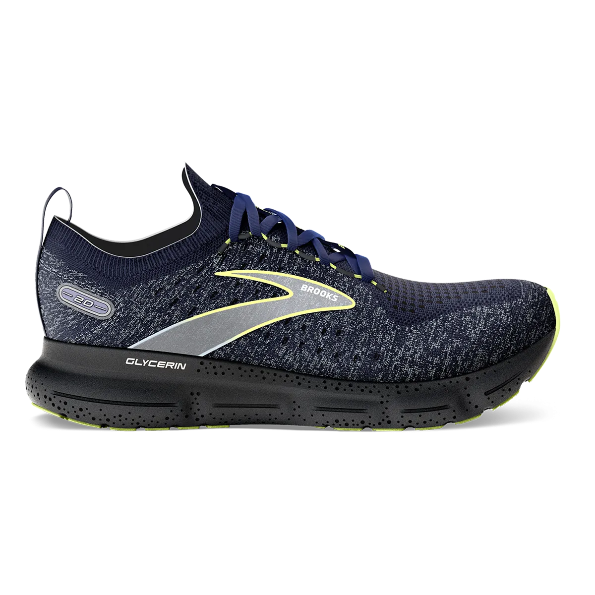 Brooks Glycerin StealthFit 20 Rolling Gait Technology fabric upper shoes