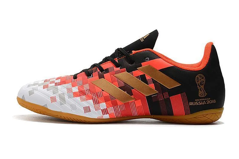 New Adidas Predator Tango 18.3 TF Soccer Cleats Shoes White Black Orange Stable Midsole Snug Collar