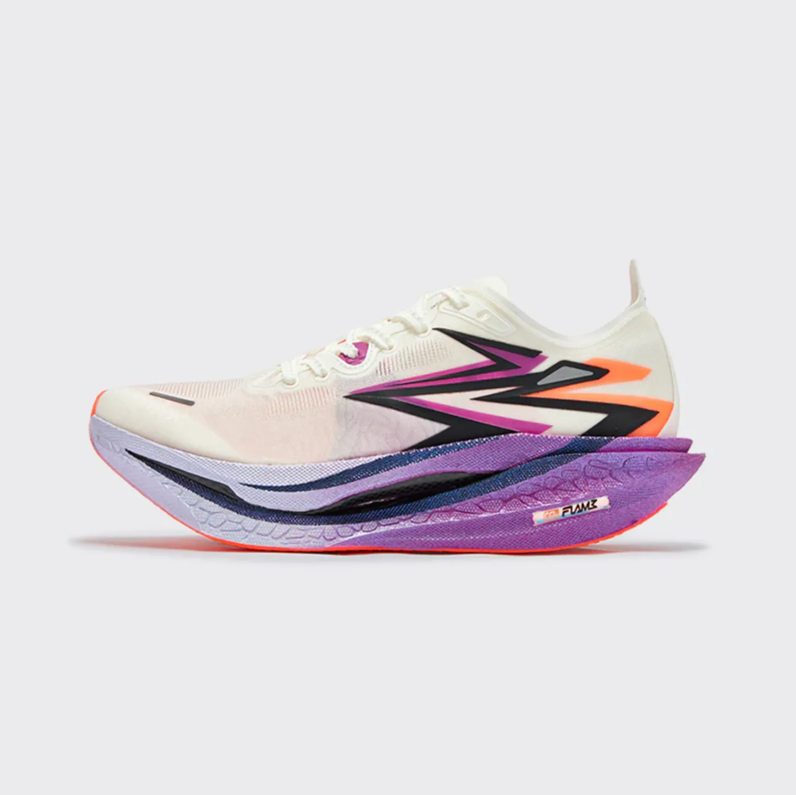 FLAME 4: Egret / Neon Purplevine adult style safety - design shoes