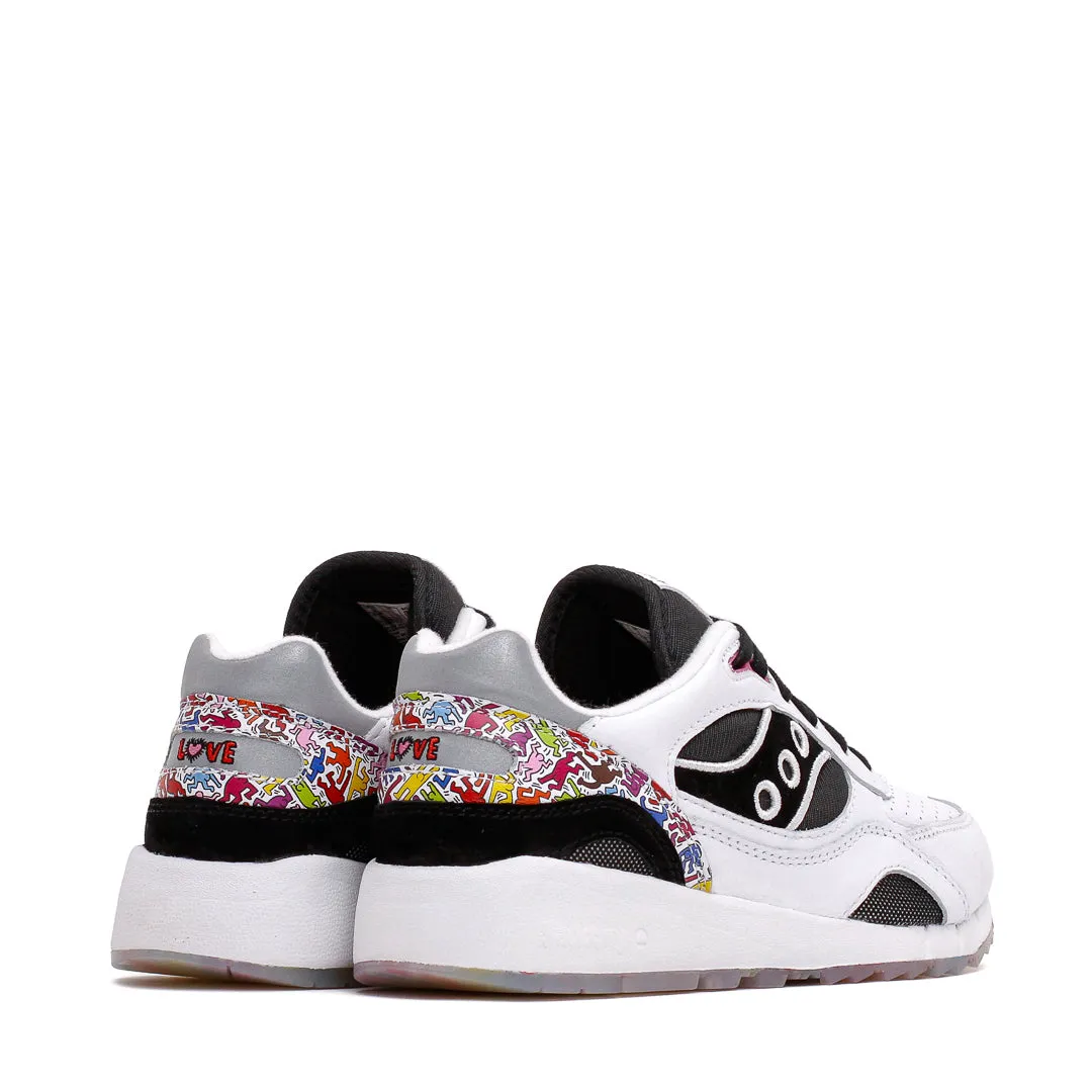 Saucony x Keith Haring Men Shadow 6000 White Black S70973-1 antifungal shoes Good Grip