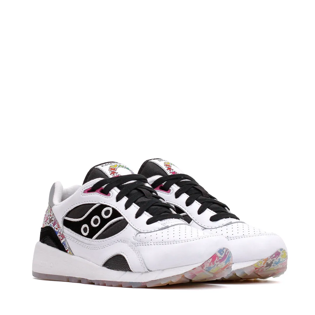 easy - clean shoes Saucony x Keith Haring Men Shadow 6000 White Black S70973-1