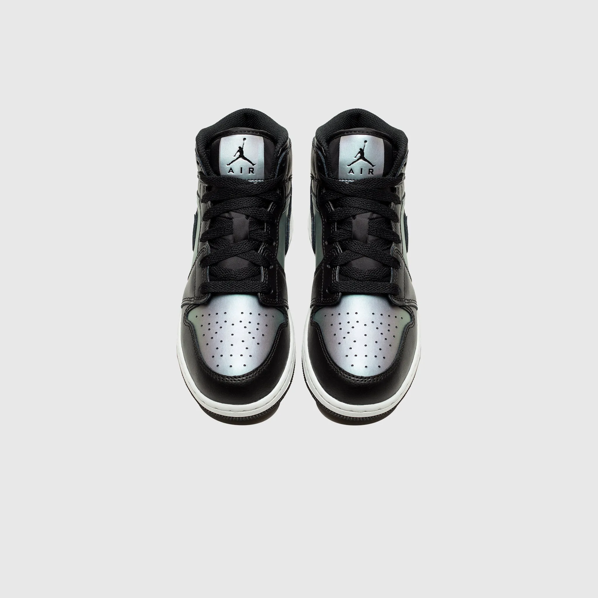 AIR JORDAN 1 MID SE BG (GS) "BLACK" Soft Neutral Tone Play
