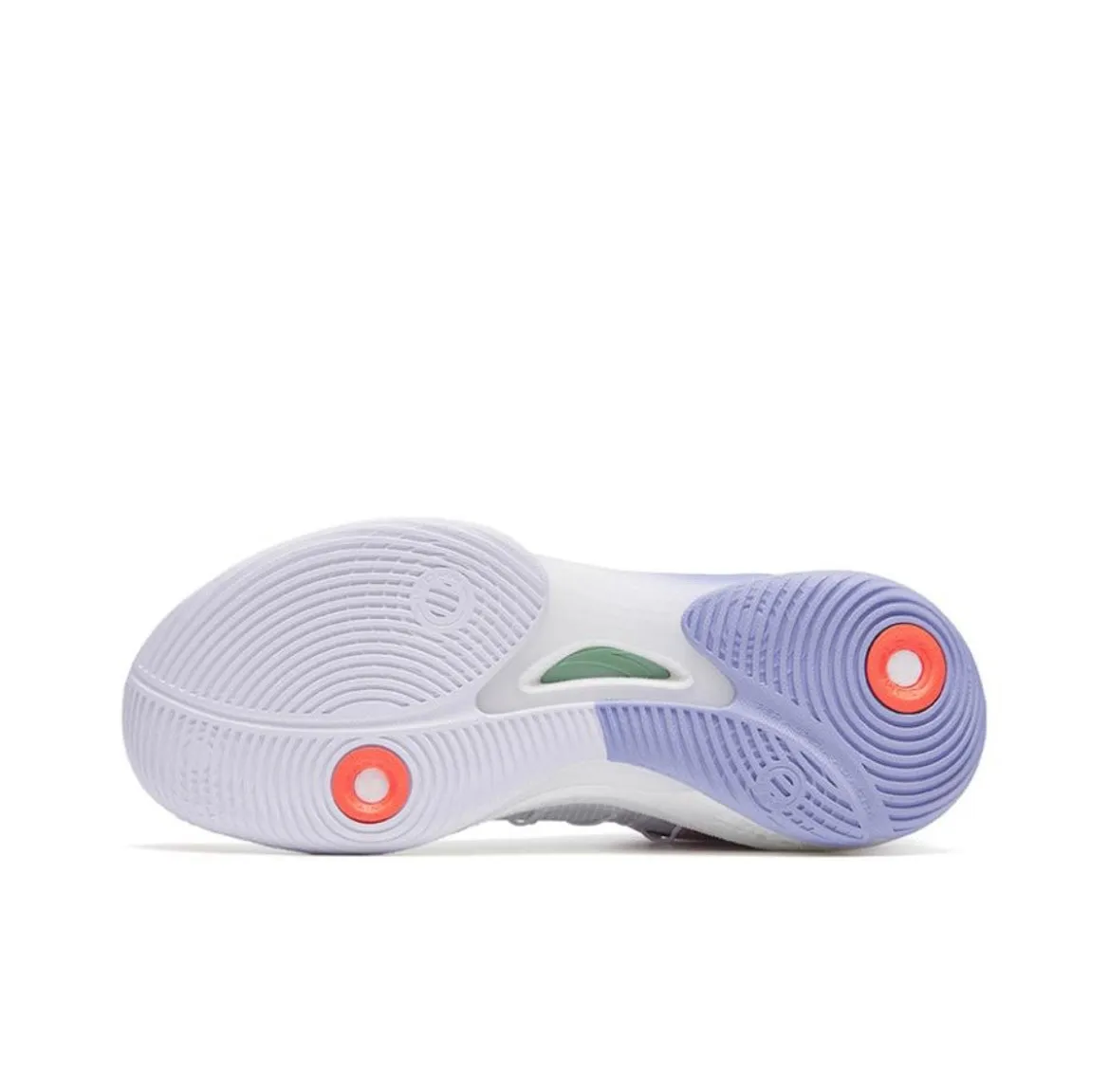 Anta Skyline 1 Nitrogen Tech Pro Basketball Shoes - White/Purple Cross Layered Stability TPU Midsole