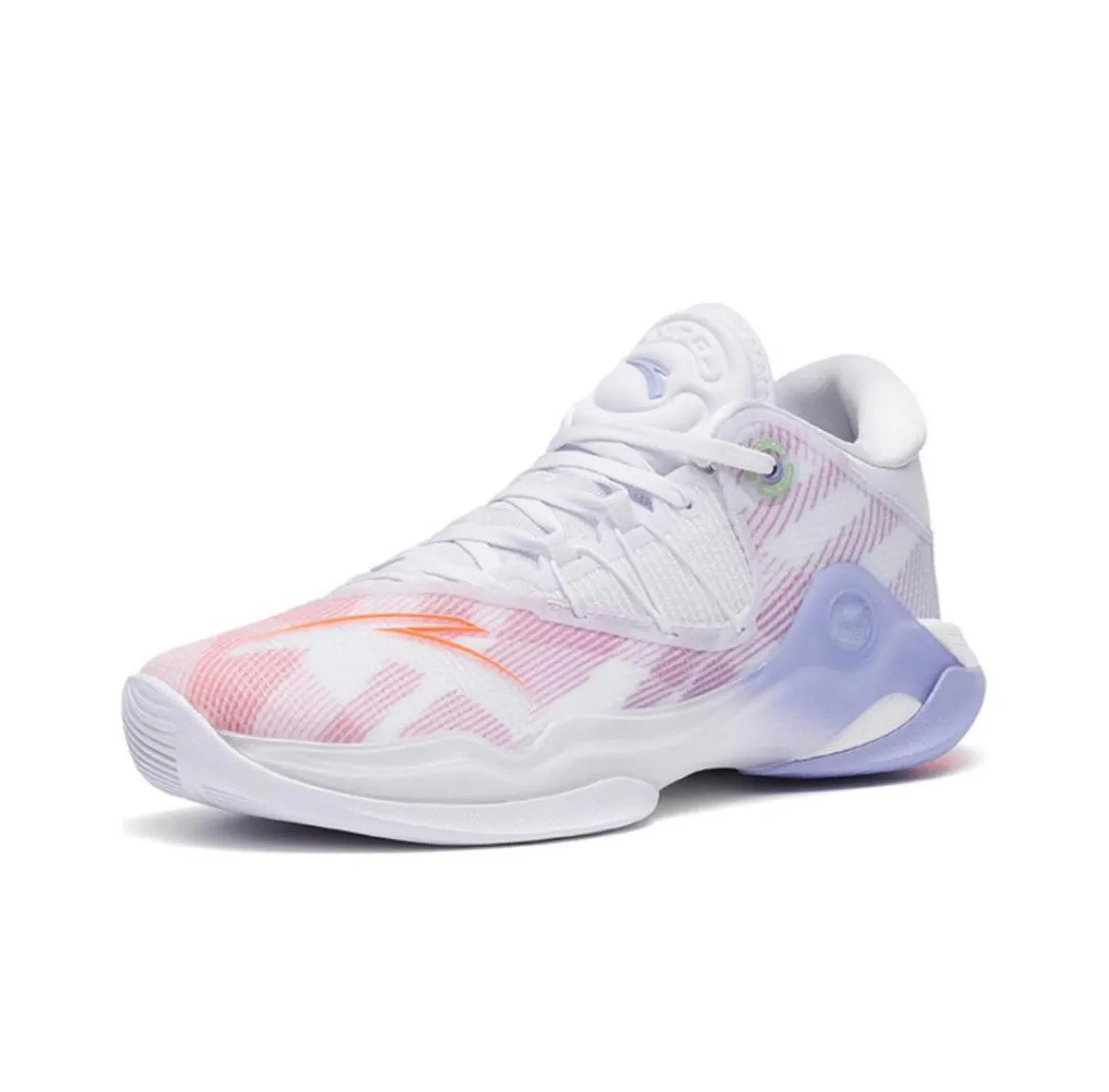 Anta Skyline 1 Nitrogen Tech Pro Basketball Shoes - White/Purple Court Icon PUMidsole