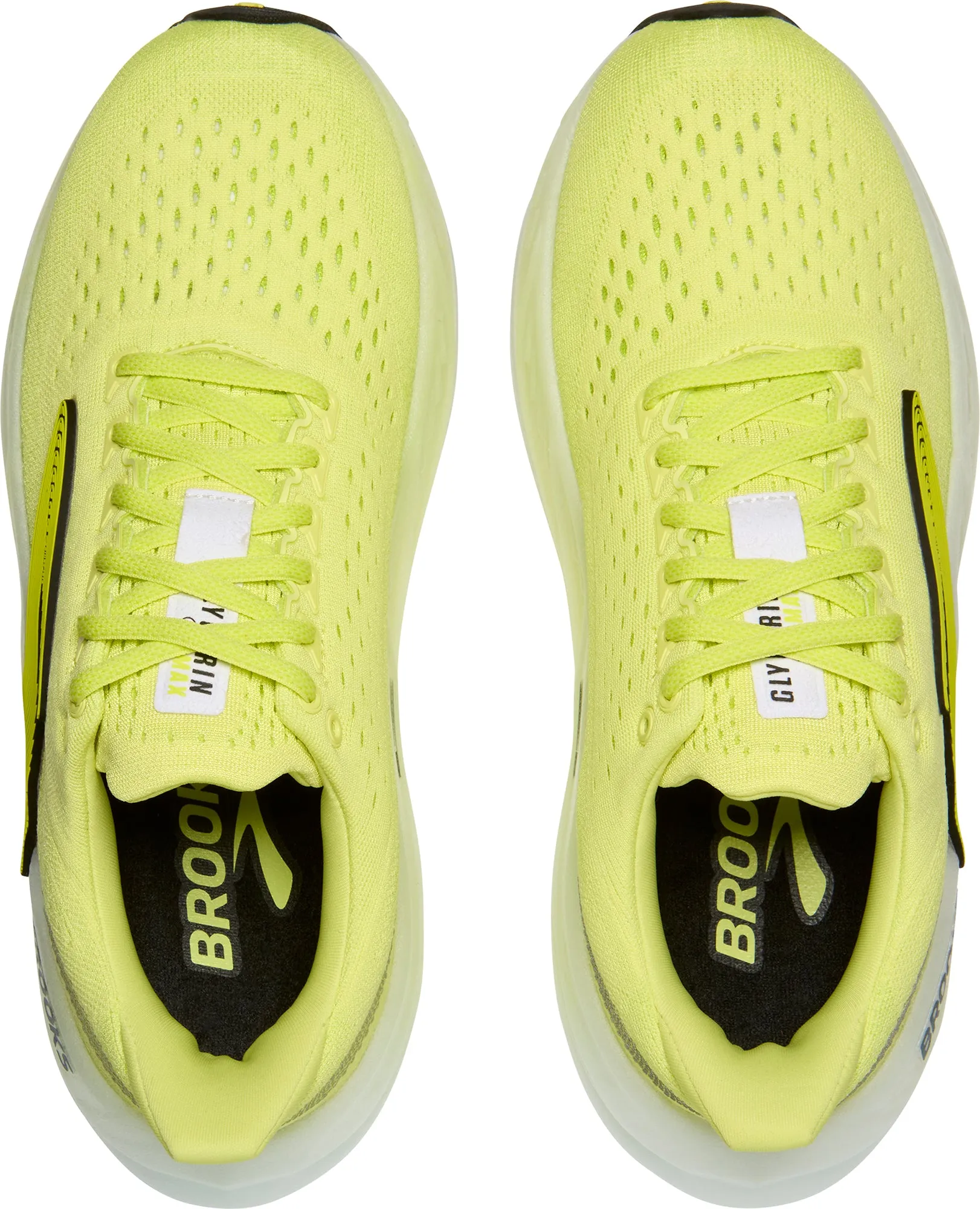 Synthetic Overlay Brooks Glycerin Max Womens Running Shoes - Green