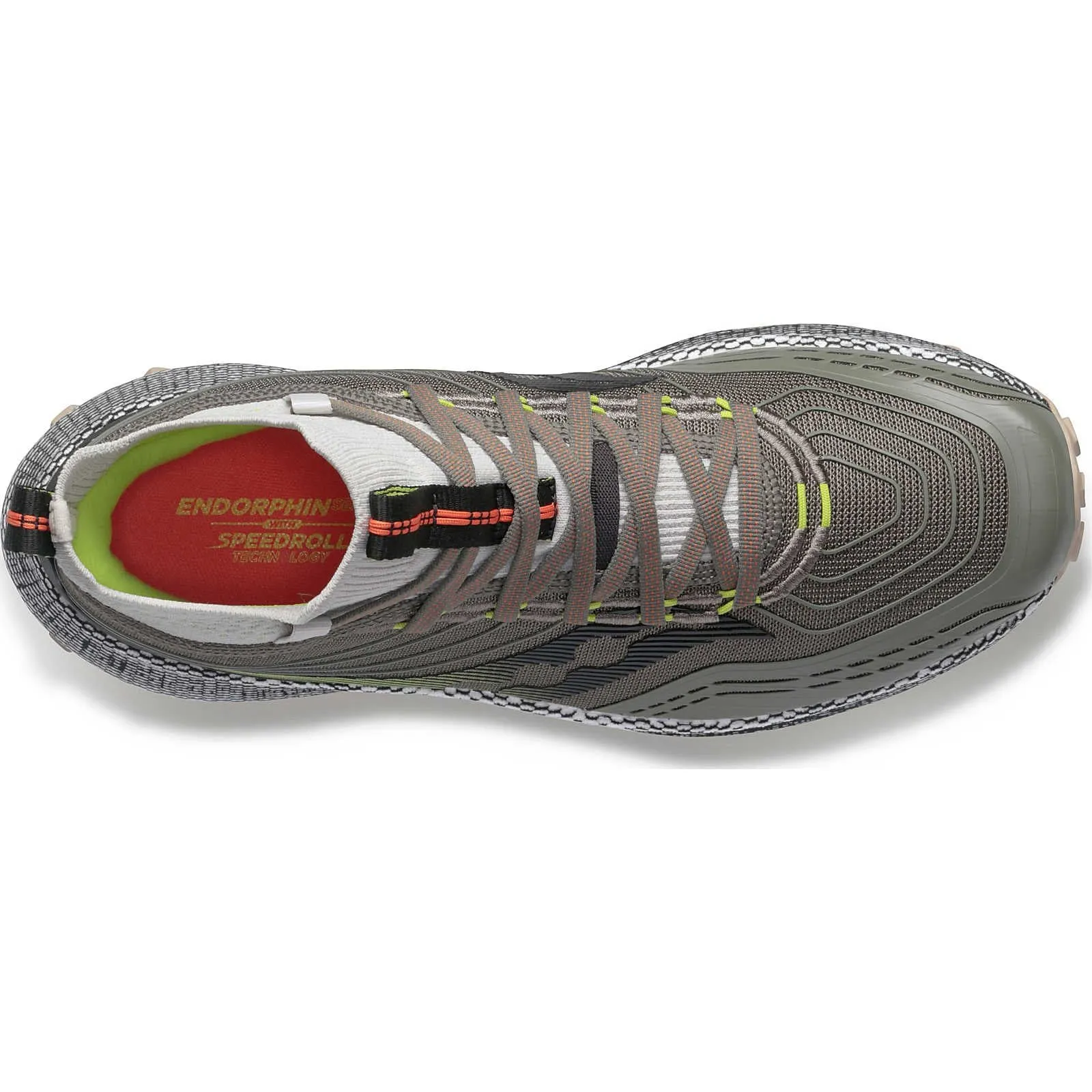 Stylish Footwear Saucony Endorphin Mid Mens Trail Running Shoes - Green