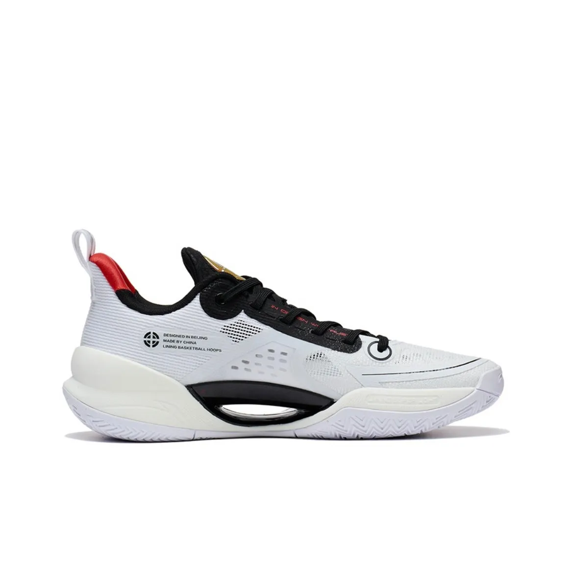 Li-Ning Super Light 2022 V2 - White/Black Hyperlock Heel Clasp