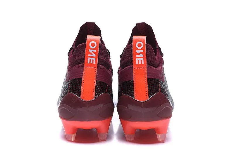 Team Match Supportive Fit New Puma One 5.1 FG AG Soccers Cleats Shoes Red White