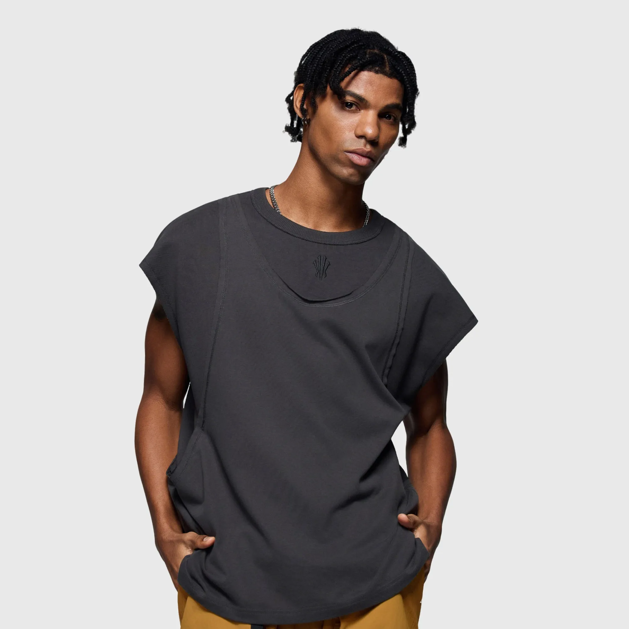 Slip On Style ANTA H??l?? Knit Tank Interlocking Treads Sporty