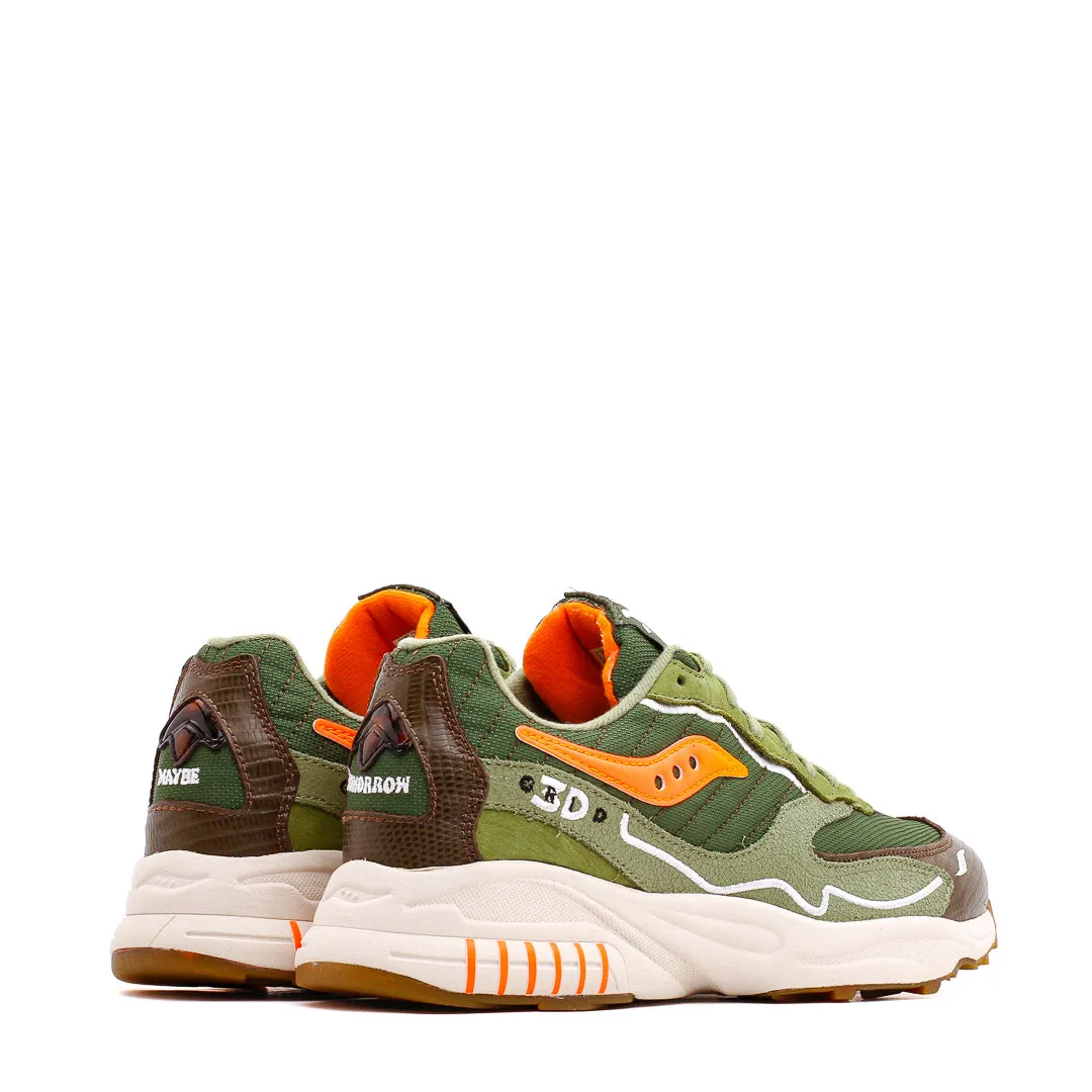 High Traction Saucony Men x Maybe Tomorrow 3D Grid Hurricane Tortoise S70682-1