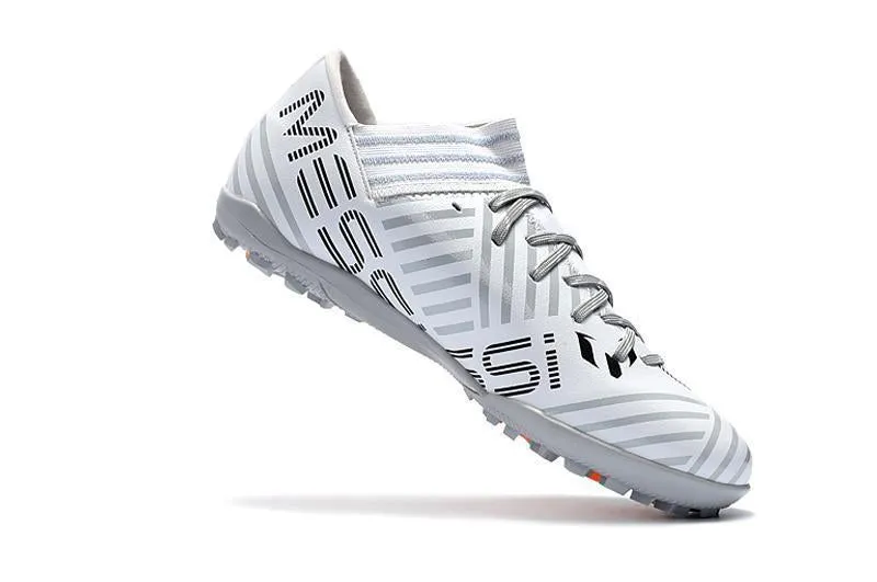 Fast Control Dry Touch New Adidas Nemeziz series TF Soccer Cleats Shoes White Gray Orange