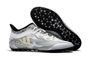New Adidas Weave TANGO Series TF Small Grass Spike Soccer Cleats Shoes White Gray Black Kick Training