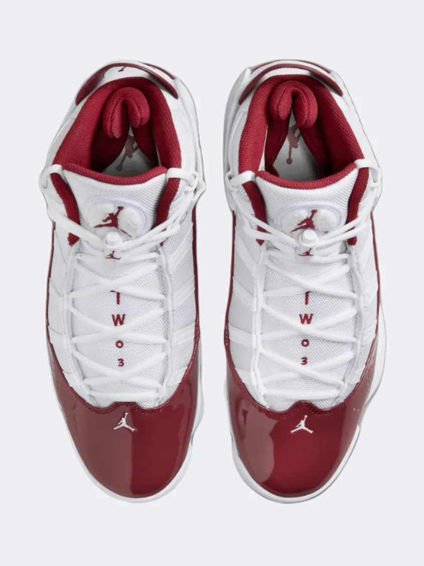 Campus Cool Wide Base Stabilization Nike Jordan 6 Rings Men Basketball Shoes White/Red