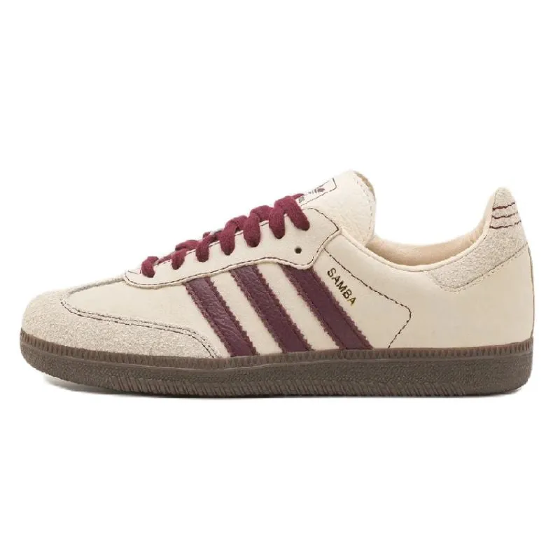 Cushioned Feel Feel Fresh Adidas Samba OG Wonder White Maroon