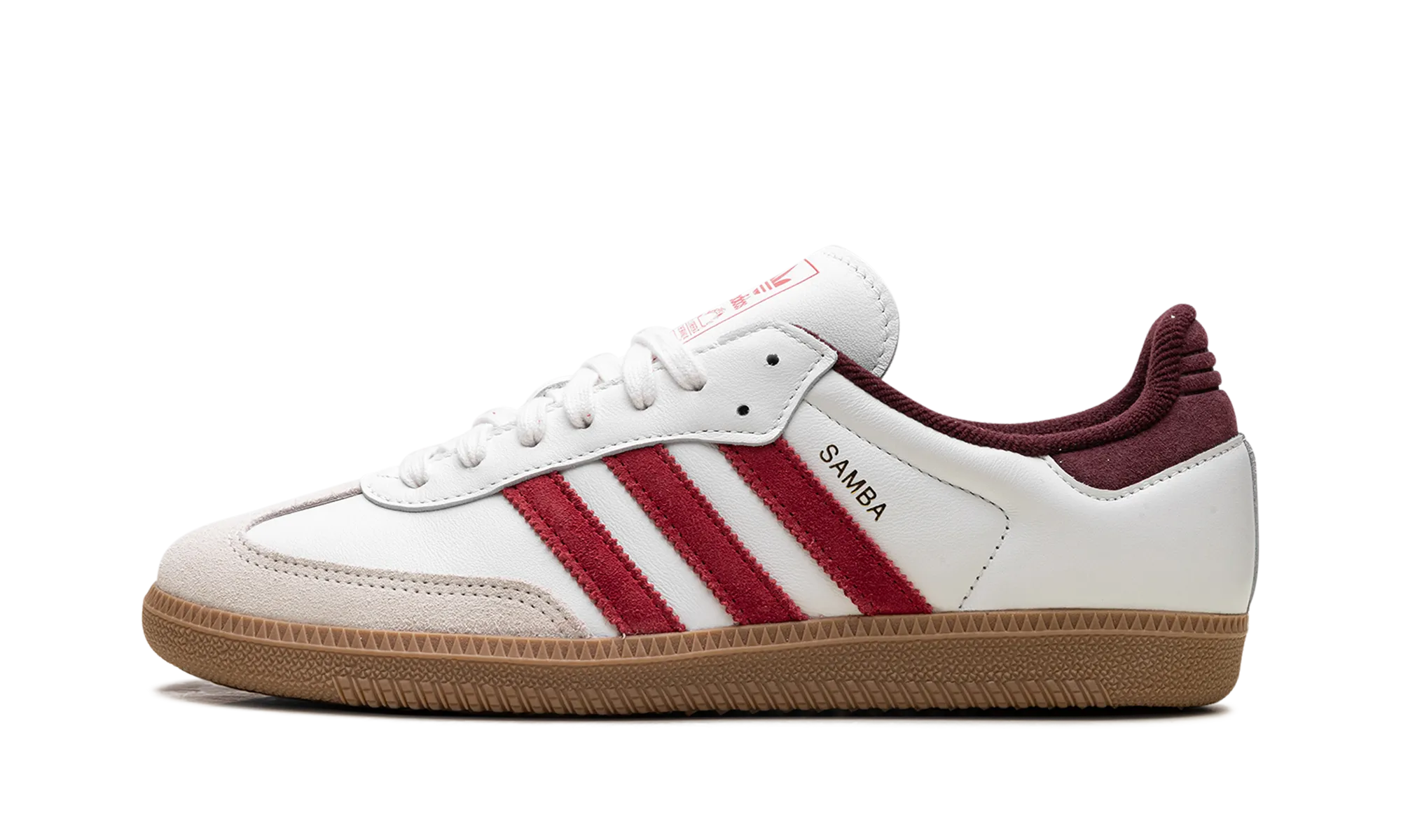 Samba OG "Core White Better Scarlet" clean look Moon Hike