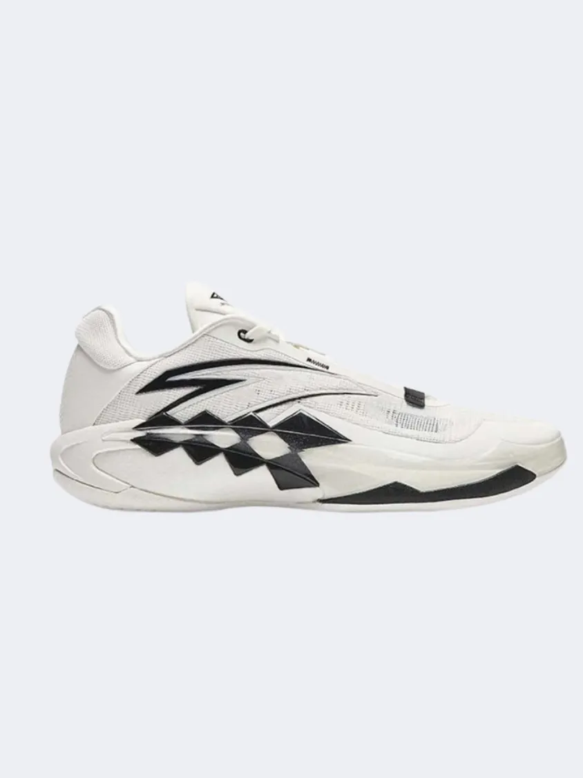 Anta Shock The Game Furious 1 Men Basketball Shoes White/Black Air Boost hook and loop closure