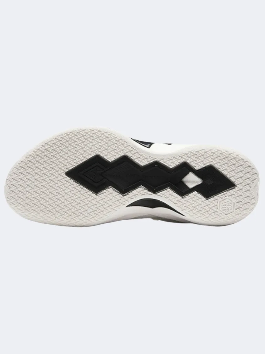 Anta Shock The Game Furious 1 Men Basketball Shoes White/Black heel cup