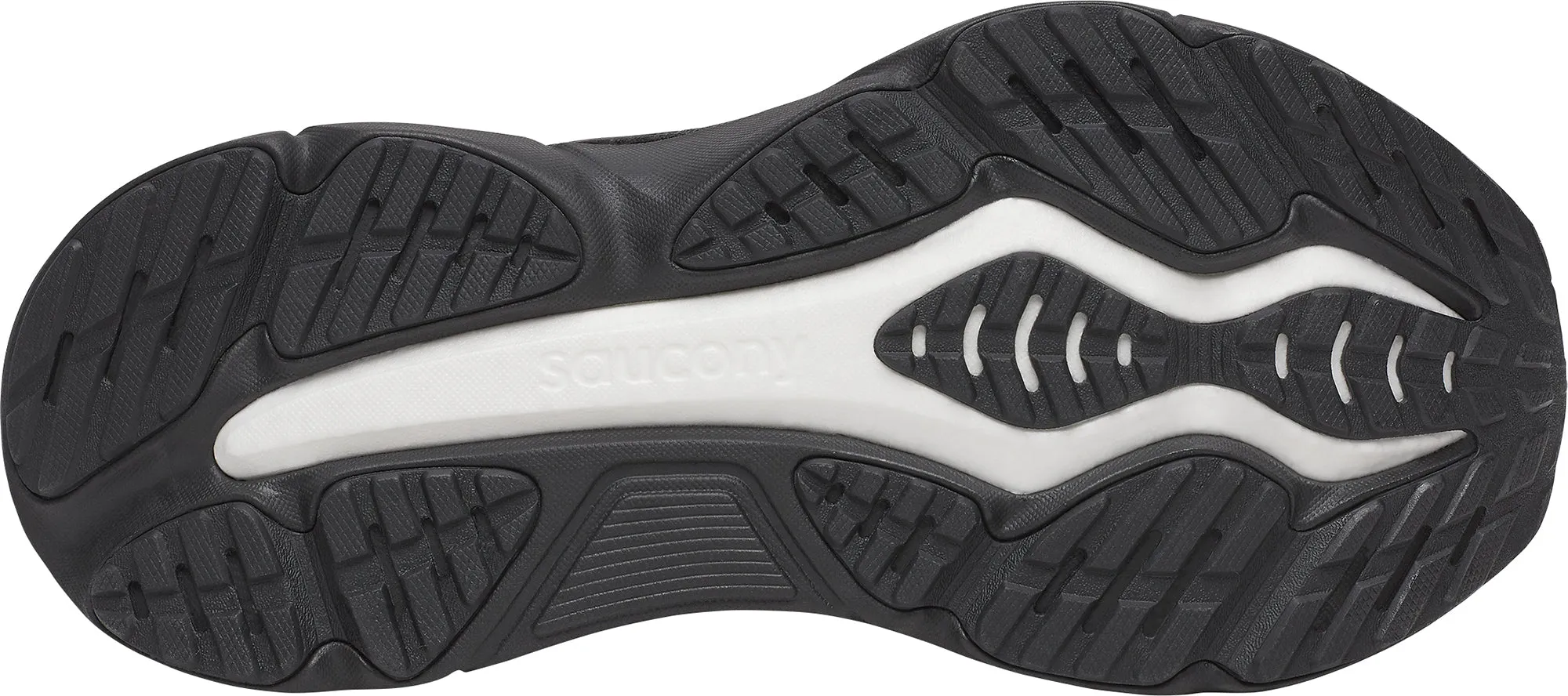 shock - absorbing shoe attributes duathlon - running shoes Saucony Hurricane 25 Womens Running Shoes - Black