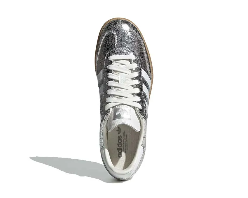 Adidas Samba OG W "Silver Metallic" Lace Up Design Roll Step