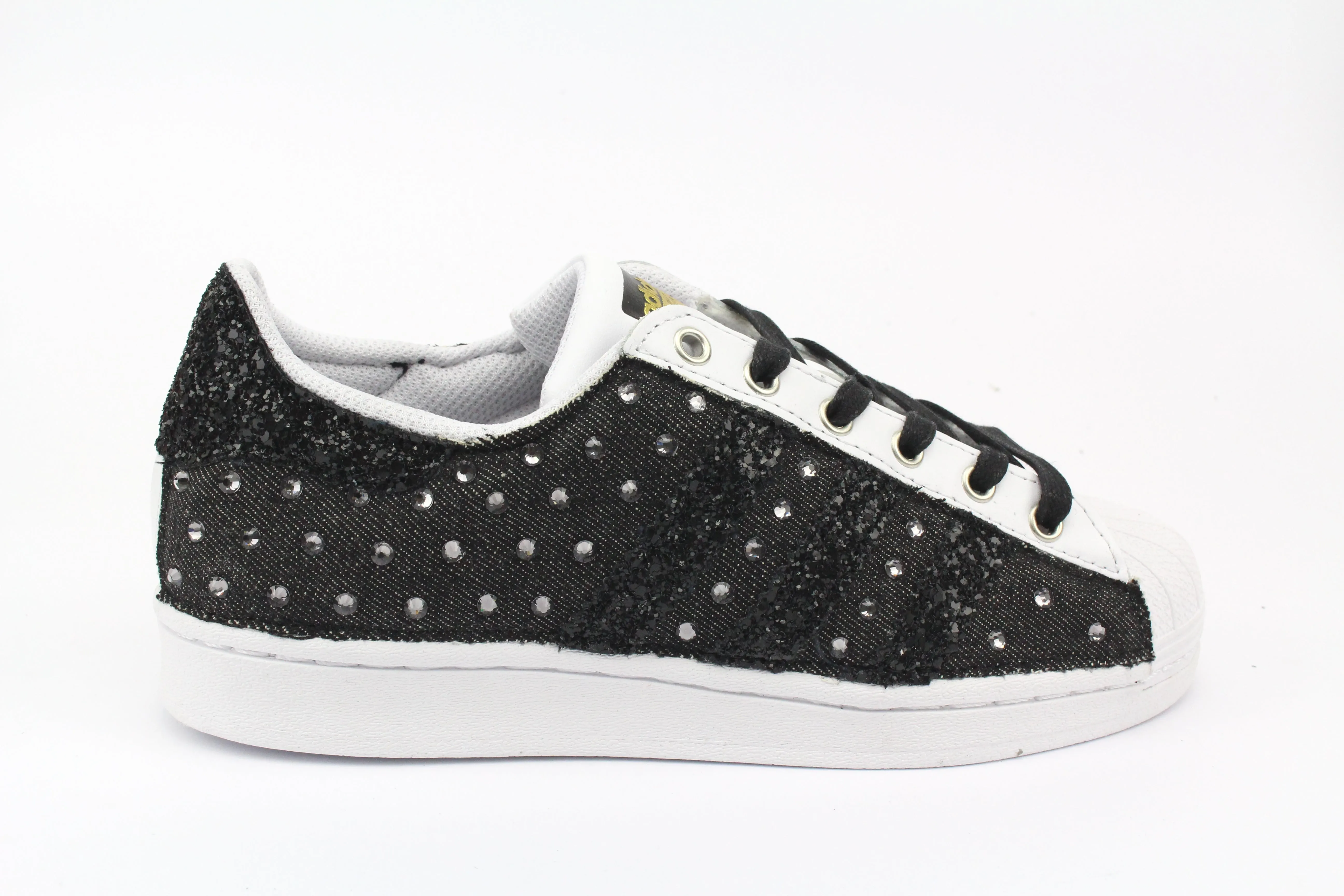 Adidas Superstar Black Jeans & Strass Termo Track Run Timeless Use