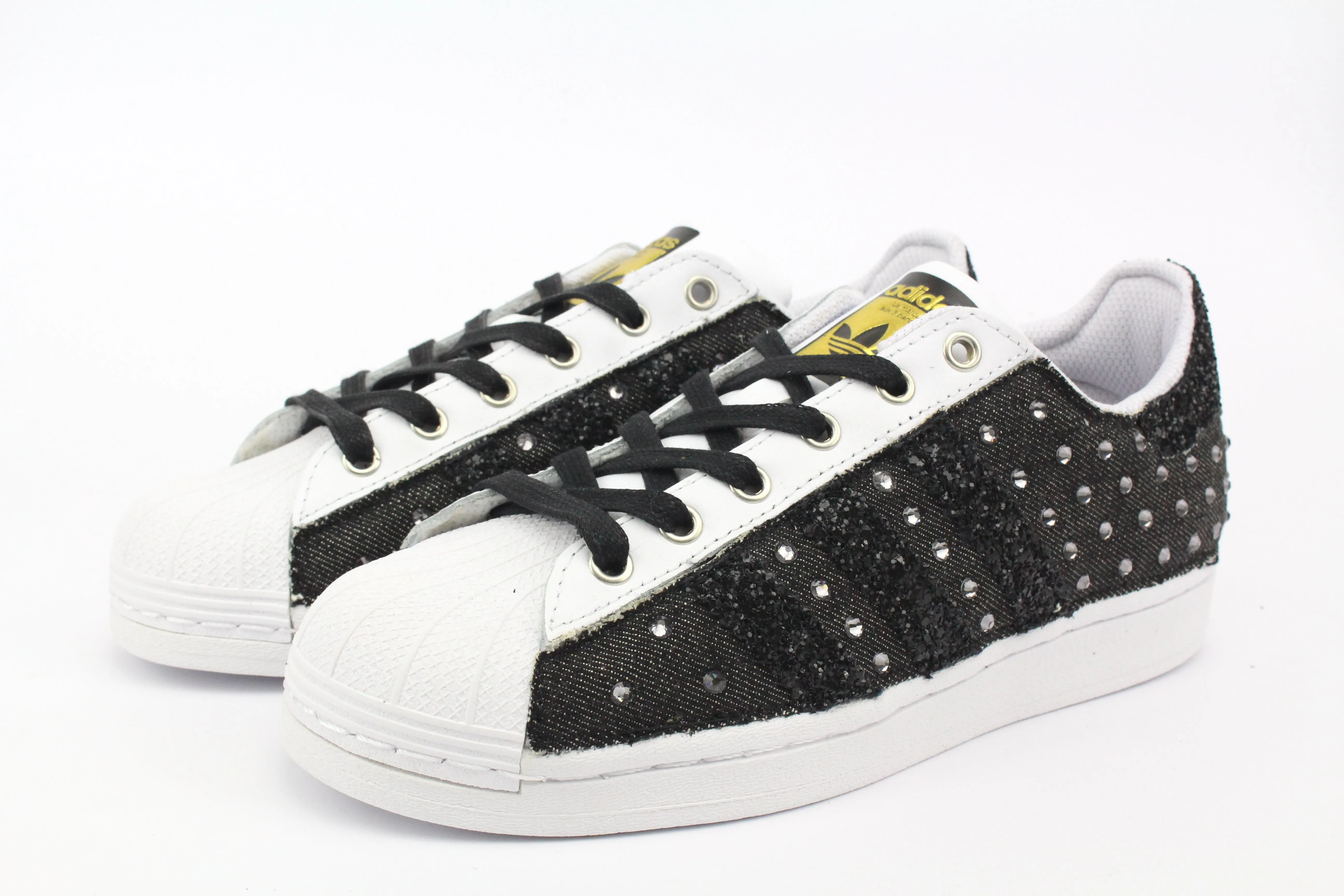 Multi Terrain Adidas Superstar Black Jeans & Strass Termo