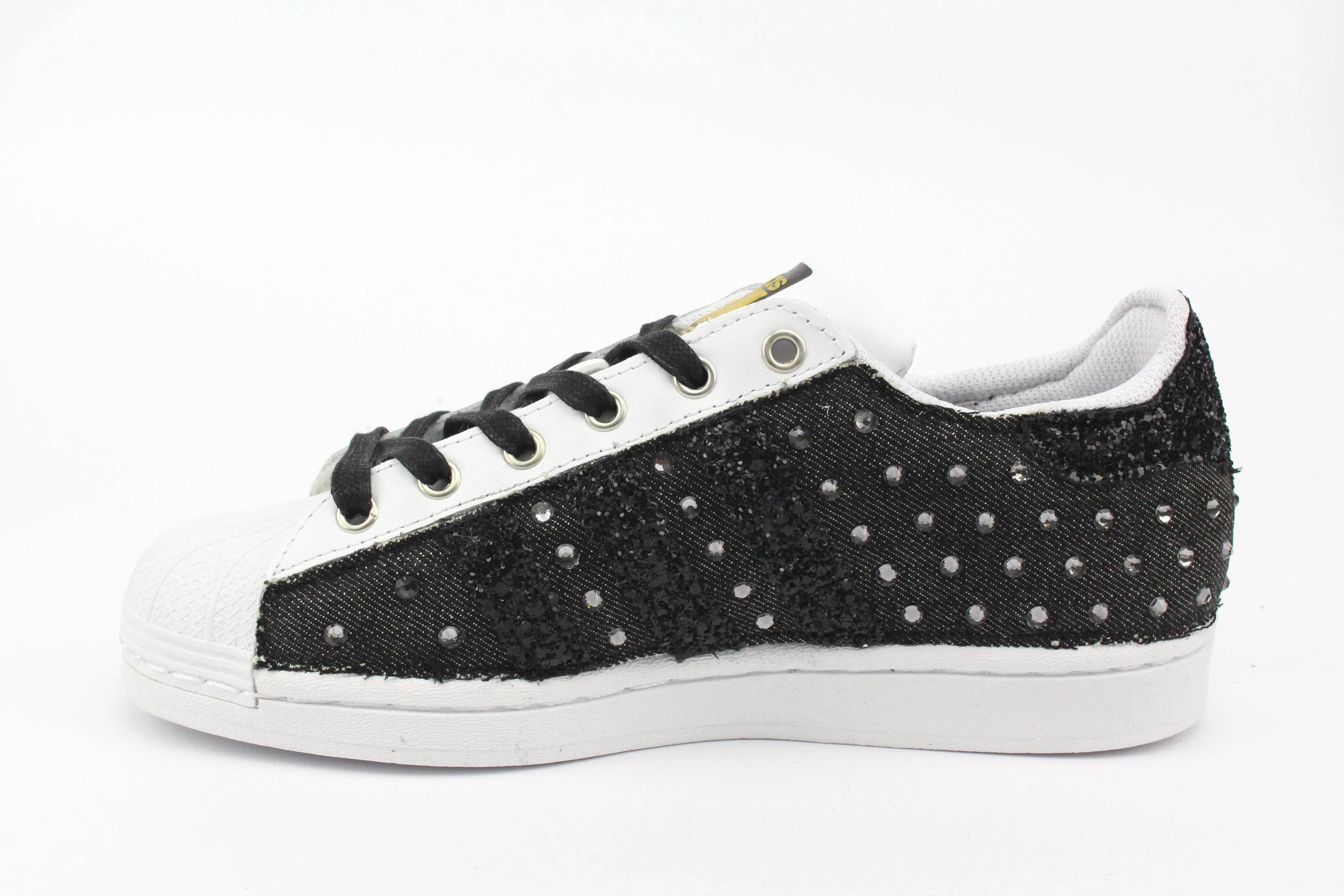 Cold Step Adidas Superstar Black Jeans & Strass Termo