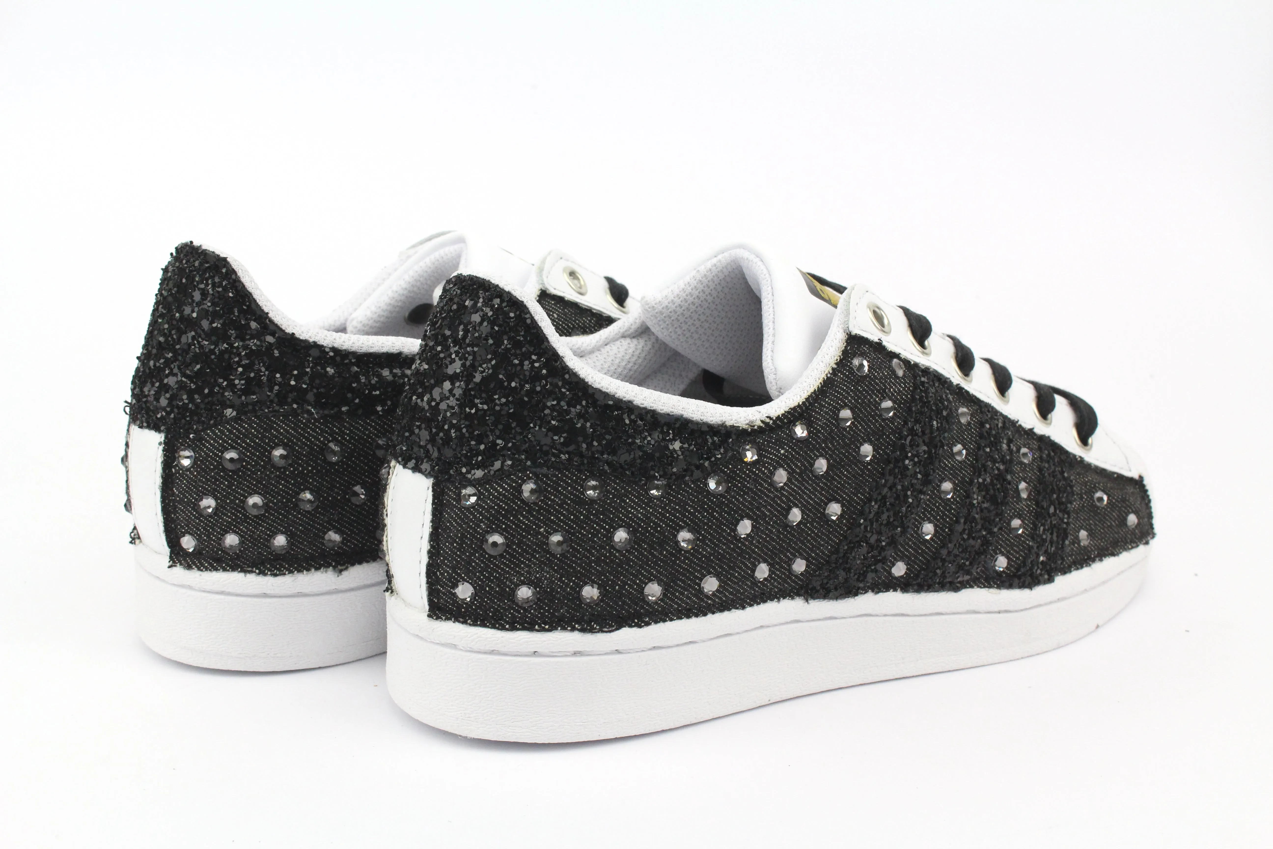 Leap Hike Adidas Superstar Black Jeans & Strass Termo