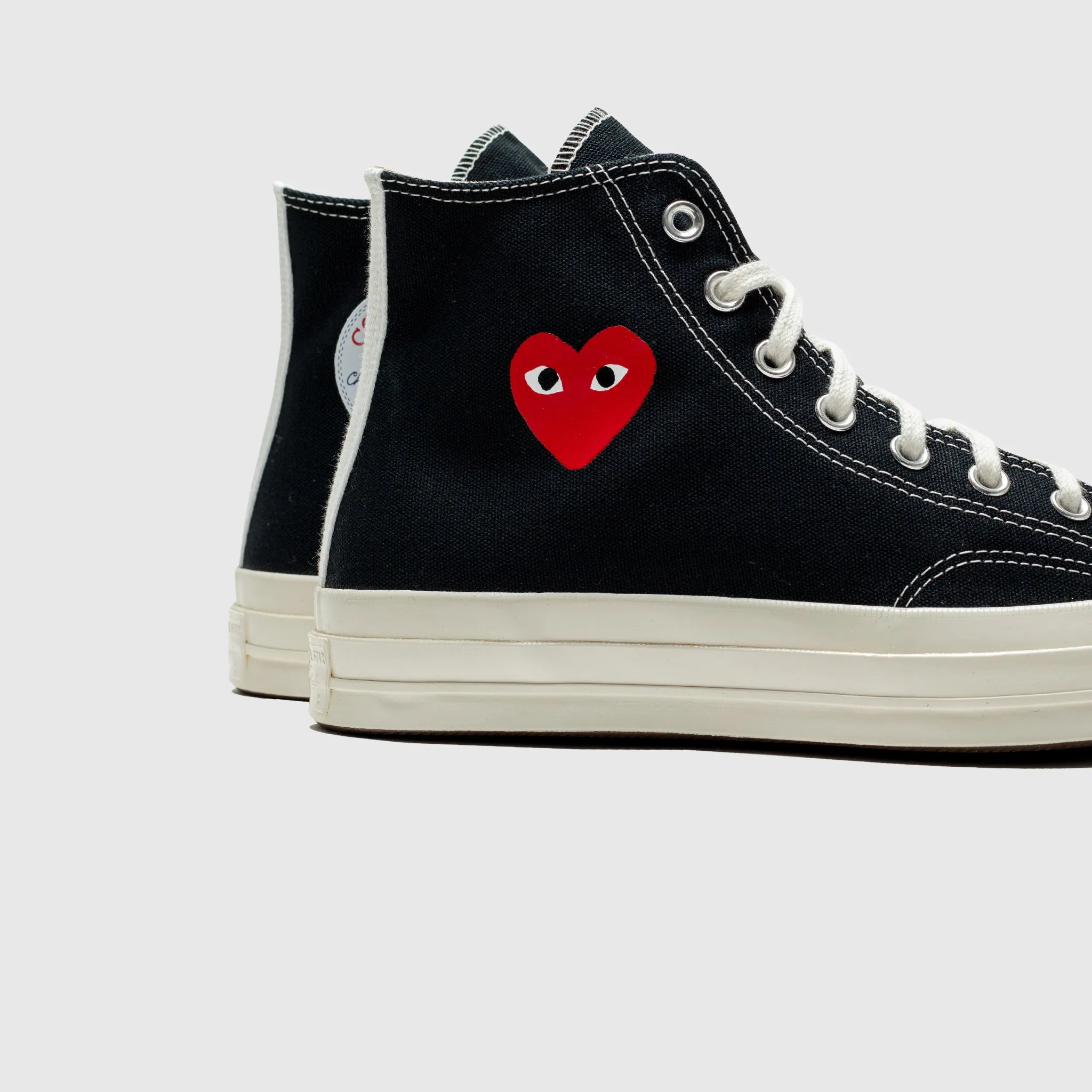 CHUCK TAYLOR ALL-STAR '70 HI "BLACK SINGLE HEART" heel cup Desert Run